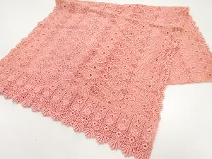 リサイクル　レース草花模様ショール